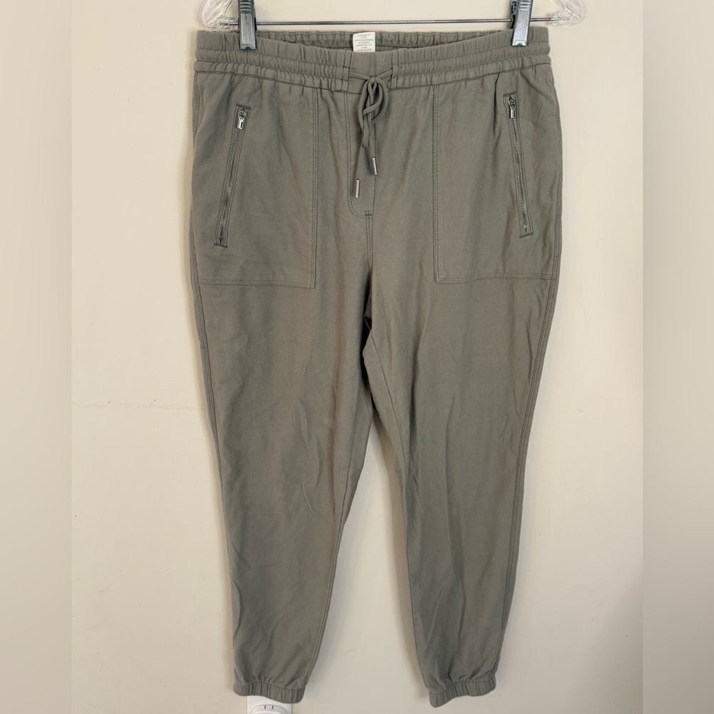 C&C California greenish tan casual elastic waist & ankle pants Size medium